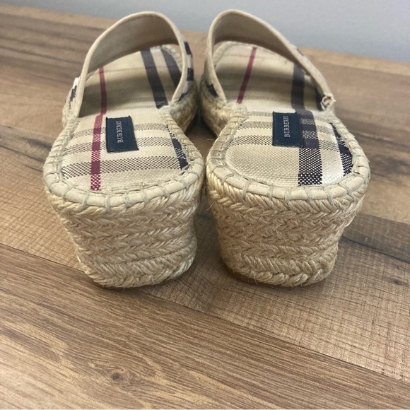Burberry Espadrille Slip On Wedge Sandal - Picture 3 of 12